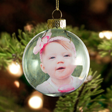 Personalised Photo Glass Ball Ornament