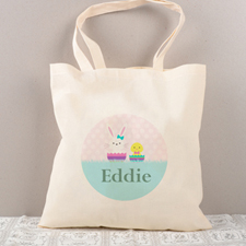 Easter Bunny Chick Personalised Tote For Kids