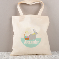 Easter Bunny Egg Personalised Tote For Kids