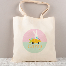 Easter Bunny Carrot Personalised Tote For Kids