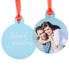 Personalised Wedding Photo Mini Ornament Holiday Set Of 6 (Custom Front And Back)