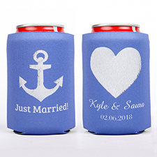 Just Married Personalised Can Cooler