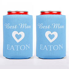 Personalised Wedding Can Cooler For Best Man