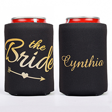 The Bride Personalised Wedding Can Cooler