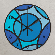 Large Numbers All Over Print Wall Clock Custom Printed