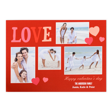 Give Love Personalised Photo Valentine’s Card, 5