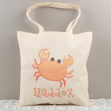 Crab Personalised Cotton Tote Bag