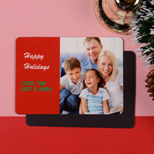 Personalised Good Blessings Photo Magnet, Red