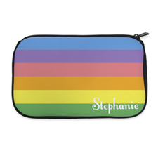 Colour Stripe Personalised Neoprene Cosmetic Bag