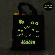 Personalised Halloween Glow In The Dark Bag