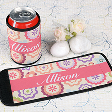 Spring Floral Personalised Can And Bottle Wrap