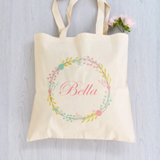 Floral Personalised Tote Bag For Bridesmaids