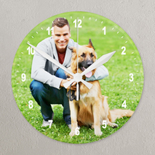 Photo Gallery Frameless Large Round Clock White Number 10.75