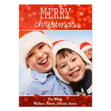 Merry Christmas Personalised Photo Card