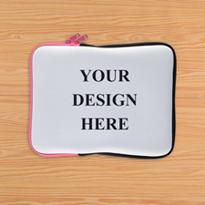 Print Your Design Ipad Sleeve Landscape Hot Pink Zipper