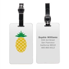 Pineapple Personalised Aluminum Luggage Tag