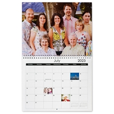Personalized Photo Gallery, Large Wall Calendar (14