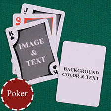 My Own Poker Modern Custom 2 Side Message Playing Cards