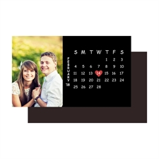 Create Black Save The Date Photo Calendar 2