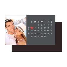 Create Grey Save The Date Photo Calendar 2