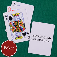 My Own Poker Standard Index Background Colour & Text Playing Cards