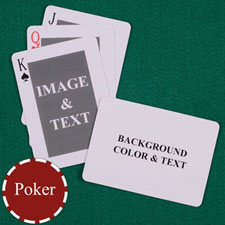 My Own Poker Classic Custom 2 Side Landscape Message Playing Cards