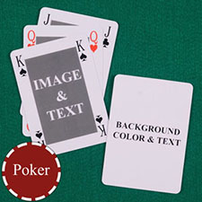 My Own Poker Classic Bridge Style Custom 2 Side Message Playing Cards