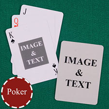 My Own Poker Centre Portrait Custom 2 Side Playing Cards