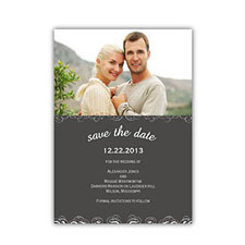 Create Your Own Save The Date Cards, Grey Magical Day
