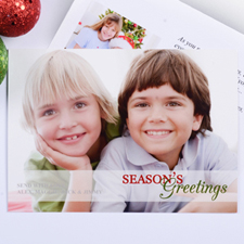 Create Your Own Colourful Season's Greetings Photo Cards Invitations