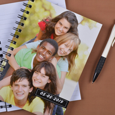 Create Your Own Full Photo Black One Title Notebook