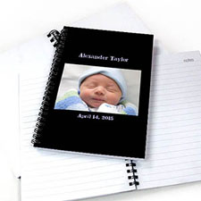 Create Your Own Landscape Photo Black Two Title Notebook