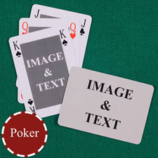 Personalised Poker Classic Custom 2 Side Landscape Playing Cards
