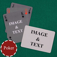 Poker Simple Bridge Style Custom 2 Side Landscape Playing Cards