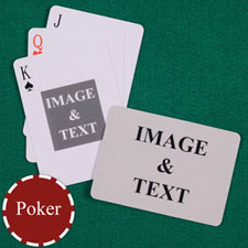 Poker Centre Portrait Custom 2 Side Landscape Playing Cards