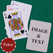 Personalised Poker Standard Index Playing Cards