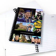 Create Your Own Black Nine Collage One Title Notebook