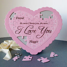 Darling Personalised Heart Shape Puzzle