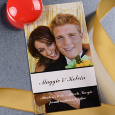 Create Happily Together Save The Date Magnet Photo 2