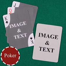 Personalised Poker Decorative Corners Custom 2 Side Playing Cards