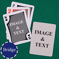 Bridge Size Playing Cards Modern Custom 2 Sides
