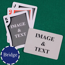 Bridge Size Playing Cards Modern Custom 2 Sides Landscape Back