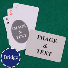 Bridge Size Playing Cards Ovate Custom 2 Sides