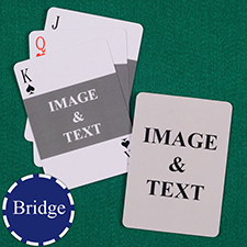 Bridge Size Playing Cards Landscape Photo Custom 2 Sides