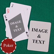 Personalised Poker Twist Custom 2 Side Playing Cards