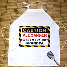 Caution Extremely Hot Personalised Adult Apron