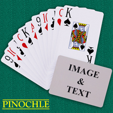 Personalised Poker Pinochle Jumbo Index Landscape Playing Cards