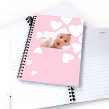 Create Your Own We Heart Baby Girl Notebook