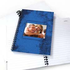 Create Your Own Modern Blue Texture Notebook