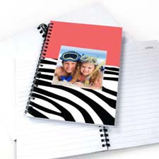 Create Your Own Hot Pink Zebra Pattern Photo Notebook